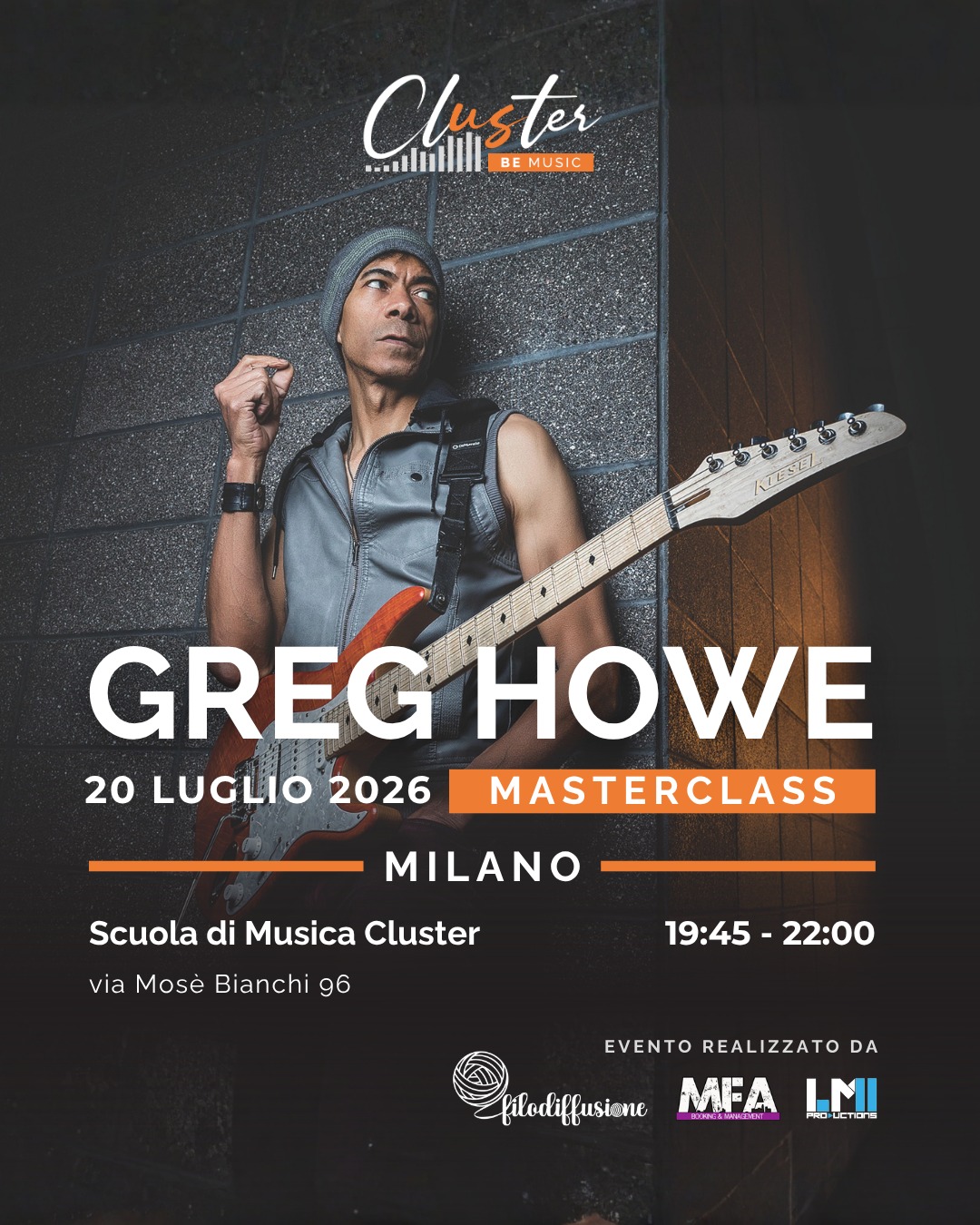 Greg Howe Guitar Clinic Milan