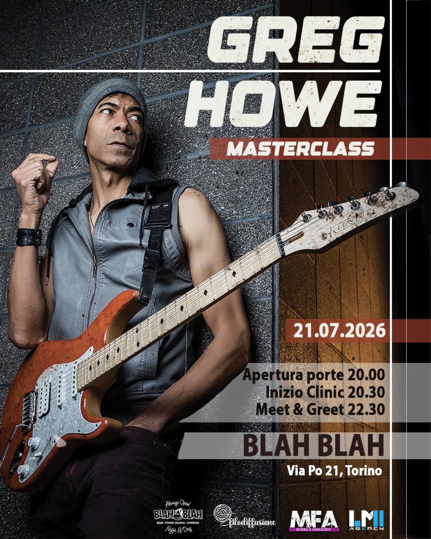 Greg Howe Guitar Clinic Turin